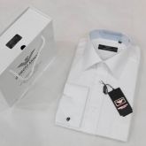 Camisa Giorgio Armani para homem Regular Fit Punho Duplo