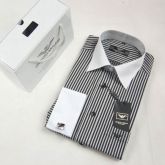 Camisa Giorgio Armani para homem Regular Fit Punho Duplo